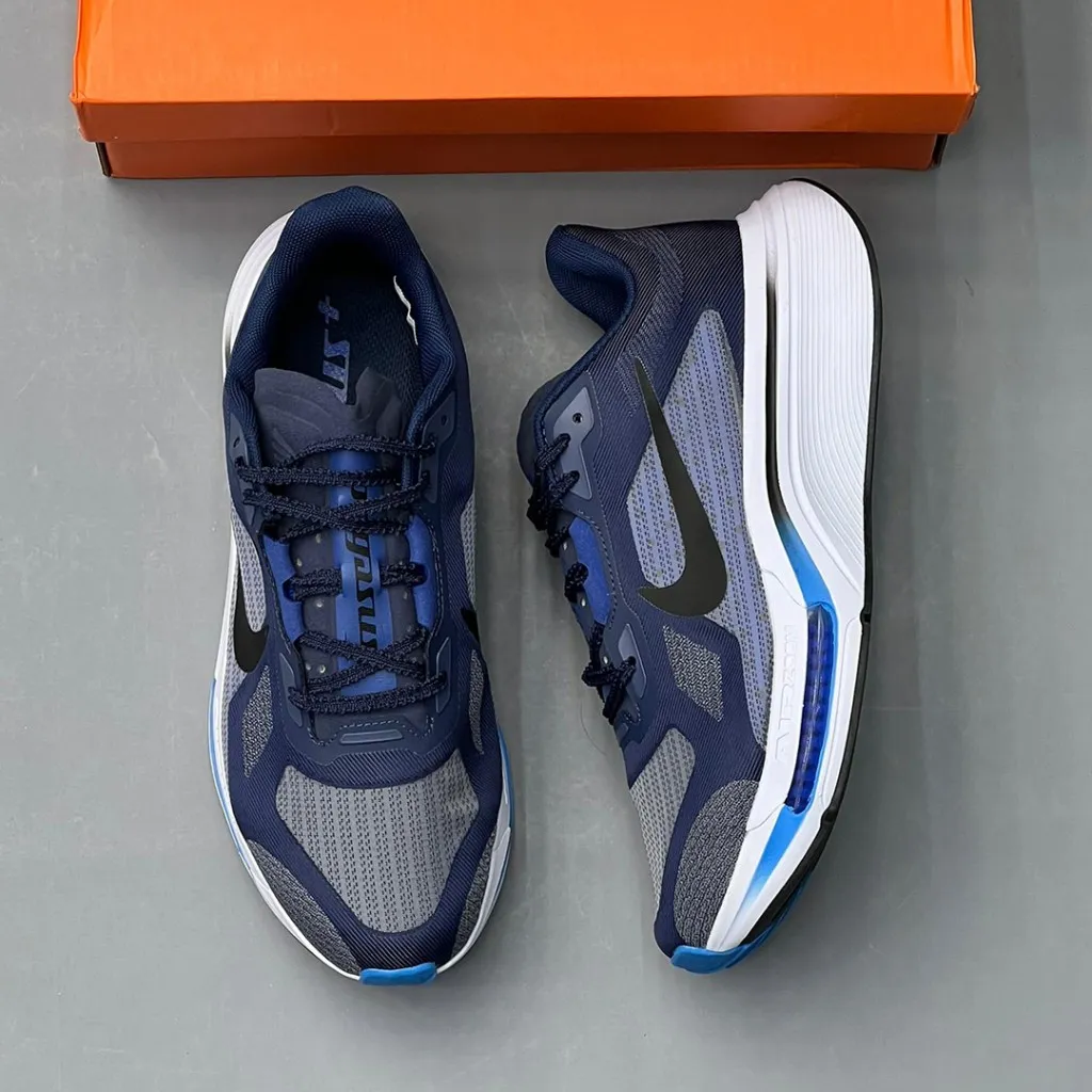 نایک پگاسوس پلاس سرمه‌ای مشکی آبی سفید Nike Pegasus Plus 2