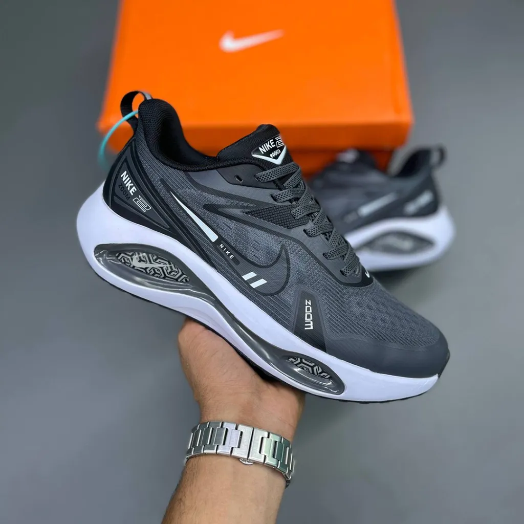 نایک وین فلو زوم طوسی سفید Nike Winflo Zoom 2