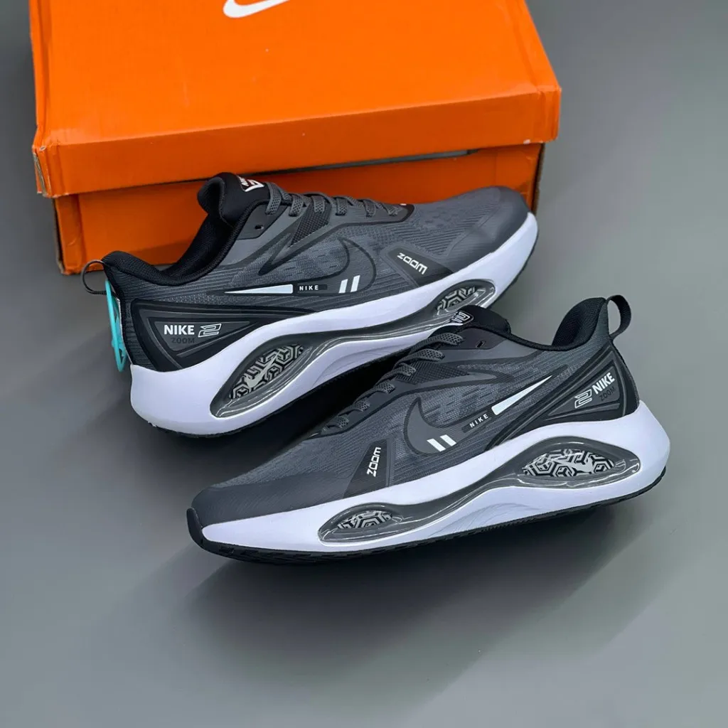 نایک وین فلو زوم طوسی سفید Nike Winflo Zoom 2