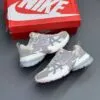 نایک وی تو کی ران طوسی سفید صورتی Nike V2K Run Sail Pink Foam Sail College Grey HV5997-161