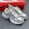 نایک وی تو کی ران طوسی سفید صورتی Nike V2K Run Sail Pink Foam Sail College Grey HV5997-161