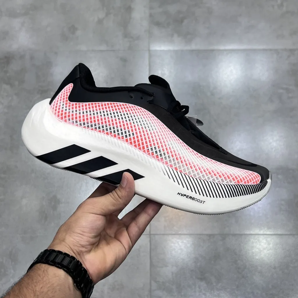 آدیداس هایپر بوست یوفوریا مشکی قرمز سفید adidas Hyper Boost Euphoria LA6206