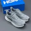 کفش هوکا کلیفتون 10 طوسی سفید مشکی Hoka Clifton 10