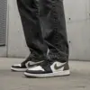 کتونی ایرجردن 1 مشکی زیتونی-  Air Jordan 1 low olive