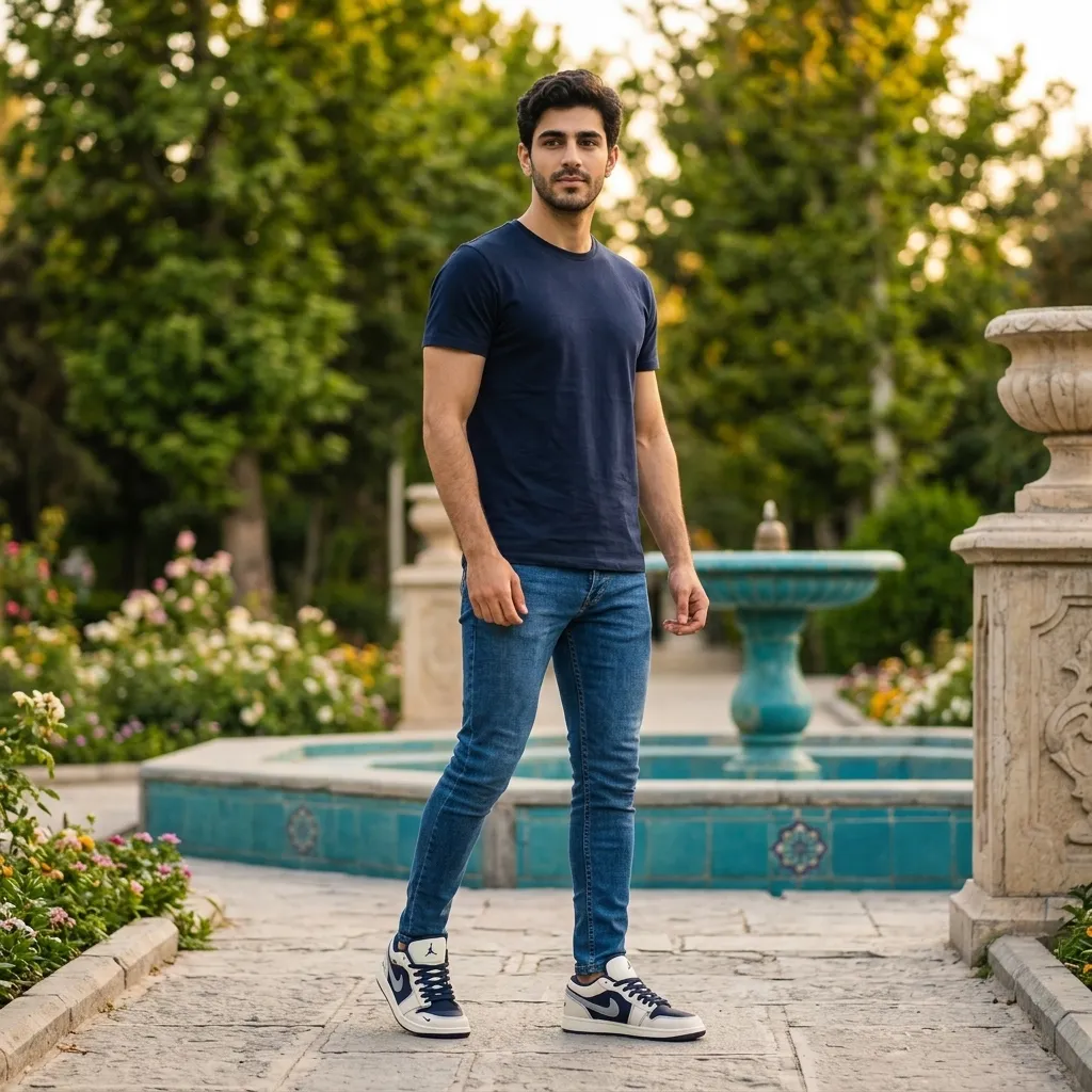 جردن وان دیور سرمه ای -jordan 1 Dior