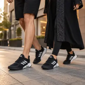 کتونی آدیداس کلاودفوم مشکی سفید - Cloudfoam Adidas