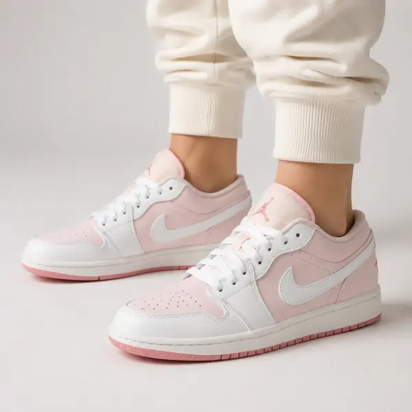 کتونی جردن 1 Low صورتی سفید-Jordan 1 low کتونی جردن 1 Low صورتی سفید-Jordan 1 low