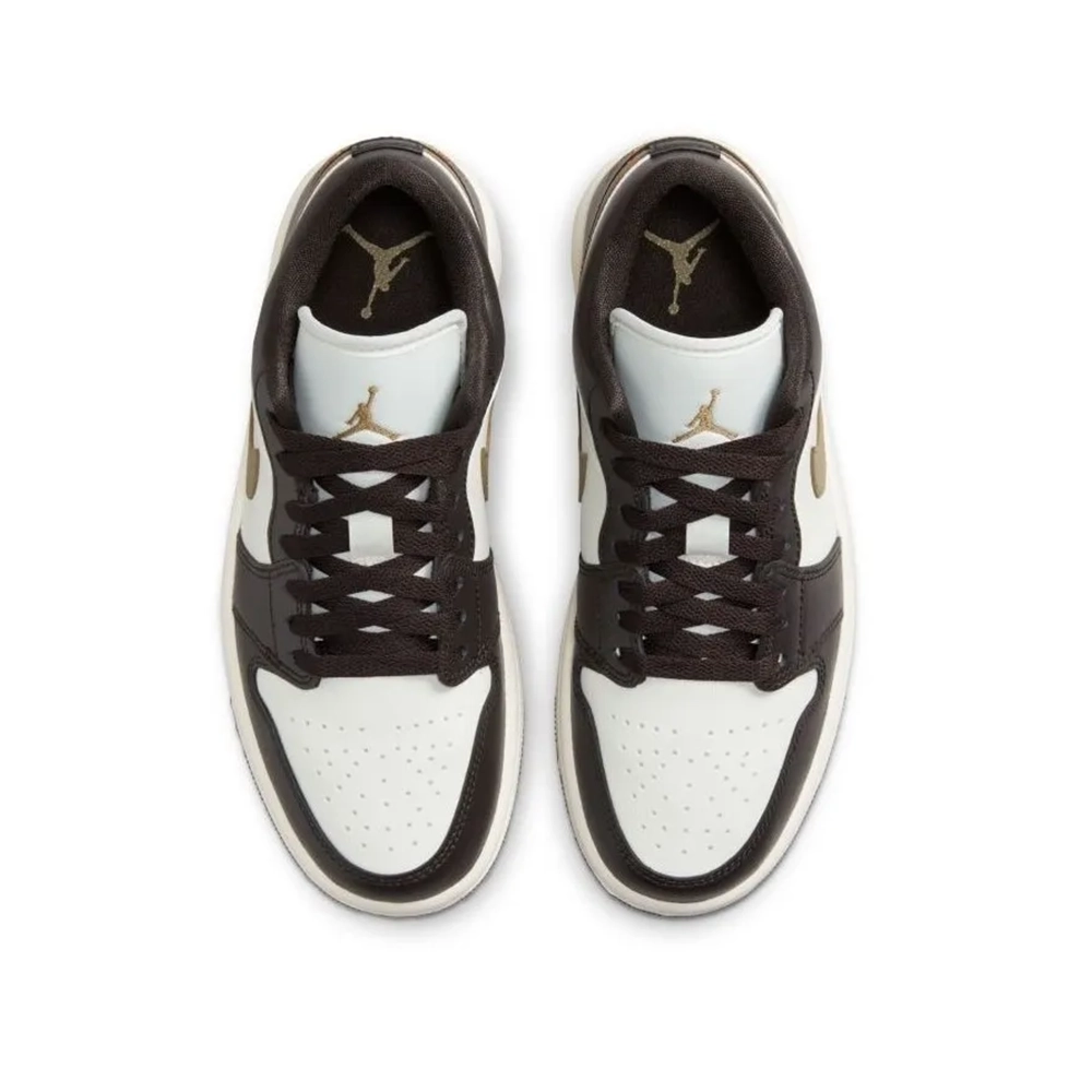 کتونی ایرجردن 1 مشکی قهوه ای -  Air Jordan 1 low brown