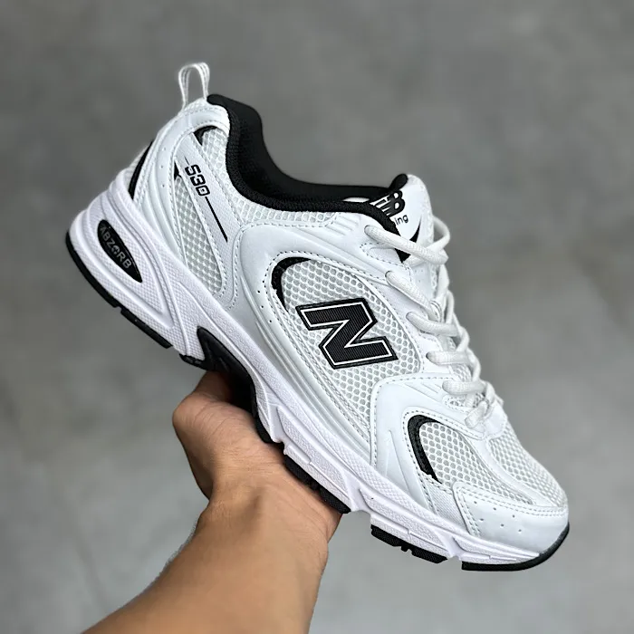 کتونی نیوبالانس 530 سفید مشکی-New Balance 530