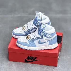 کفش نایک ایر جردن وان ساقدار دنیم Nike Air Jordan 1 High Denim