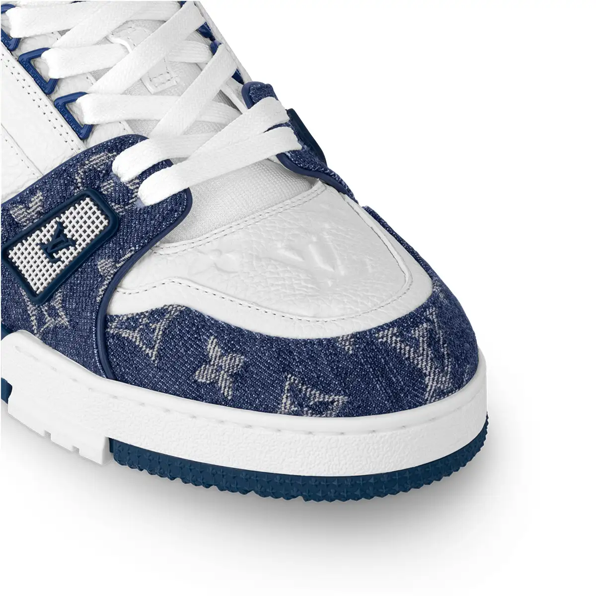 کتونی لوئی ویتون سفید سرمه ای-Louis Vuitton Trainer