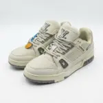 کتونی لوئی ویتون کرمی-Louis Vuitton Trainer