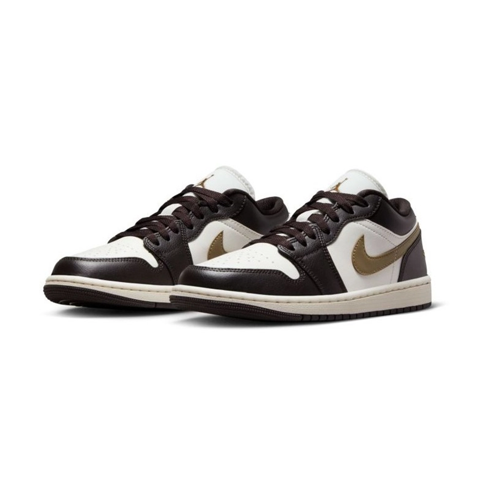 کتونی ایرجردن 1 مشکی قهوه ای -  Air Jordan 1 low brown