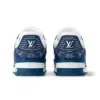 کتونی لوئی ویتون سفید سرمه ای-Louis Vuitton Trainer