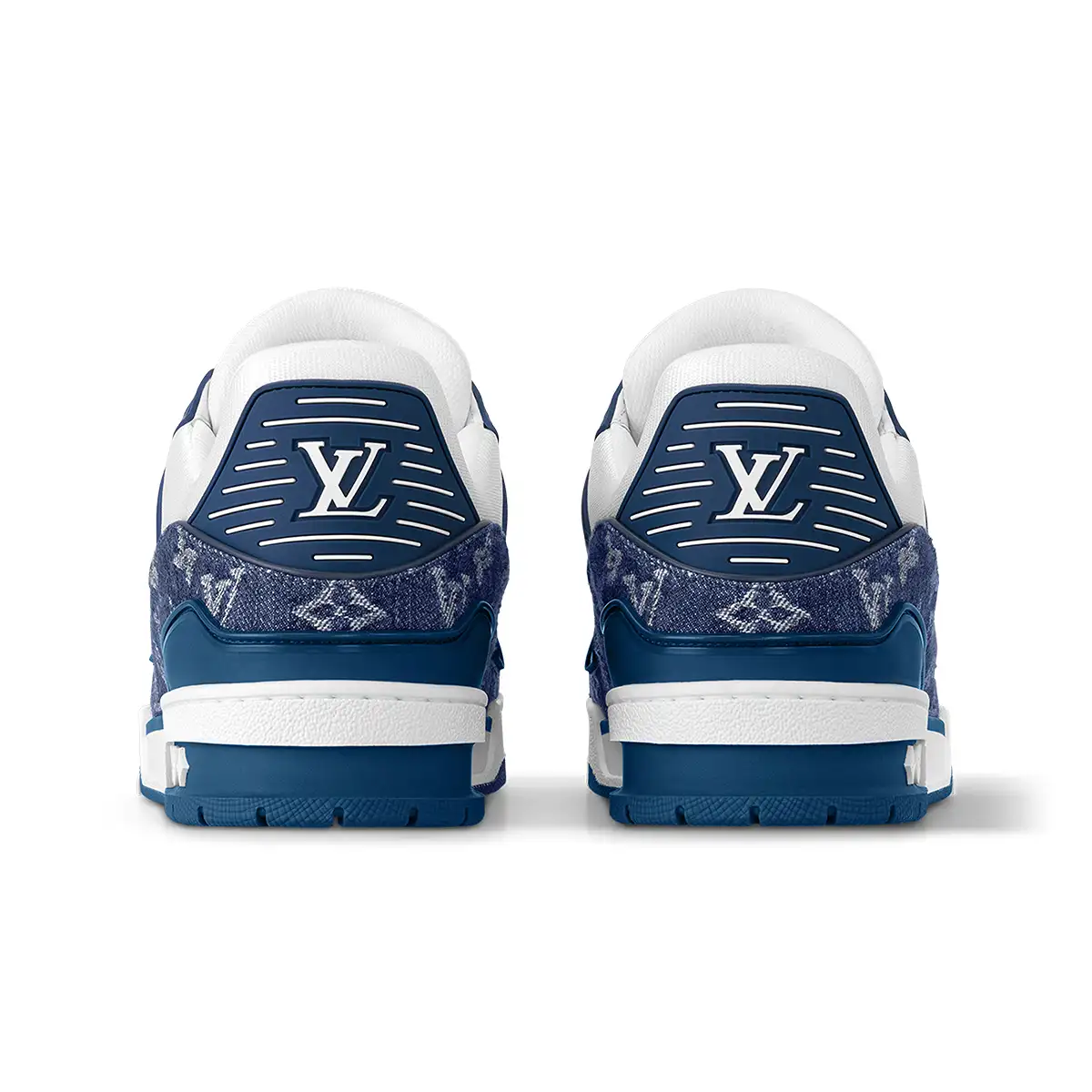 کتونی لوئی ویتون سفید سرمه ای-Louis Vuitton Trainer