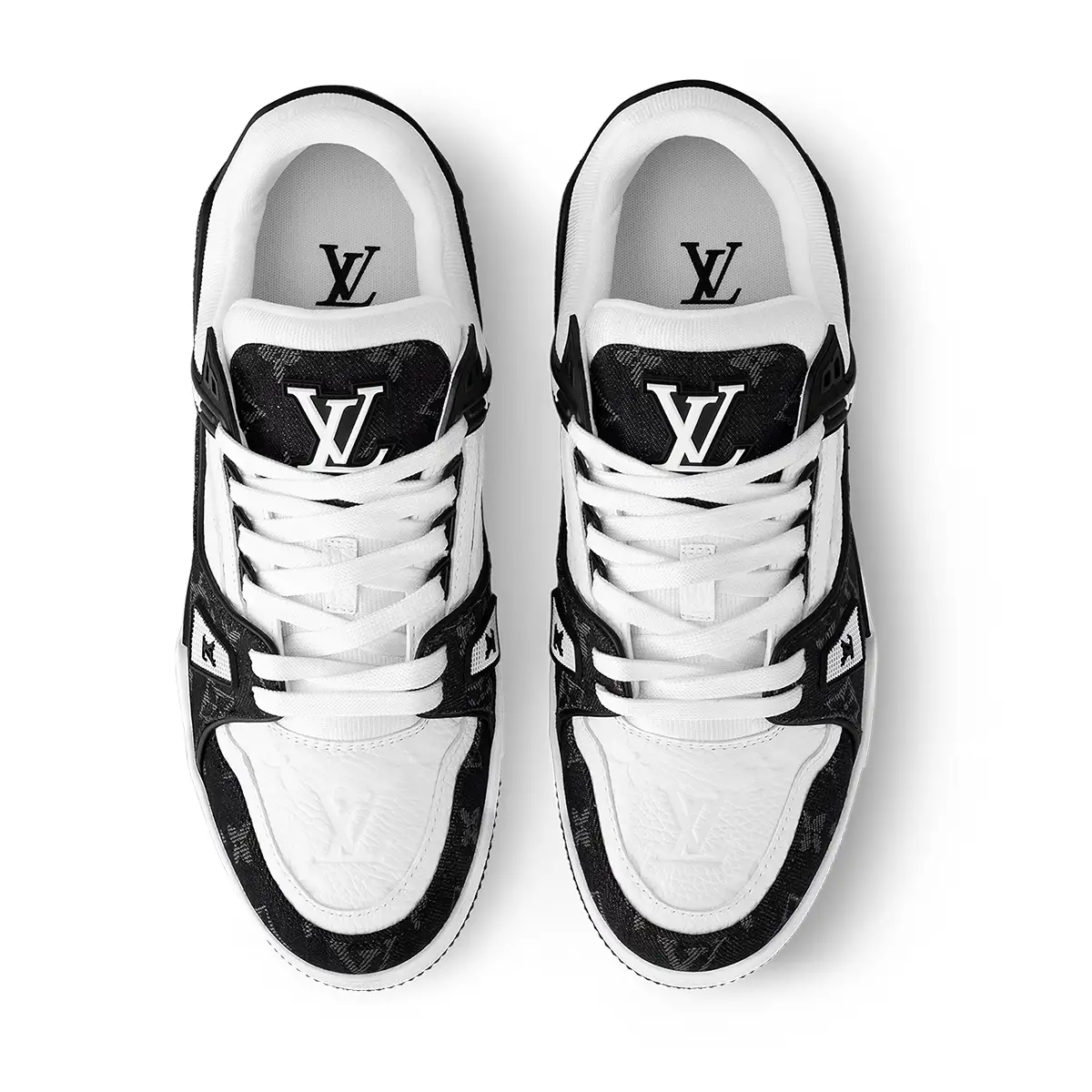 کتونی لوئی ویتون سفید مشکی-Louis Vuitton Trainer کتونی لوئی ویتون سفید مشکی-Louis Vuitton Trainer