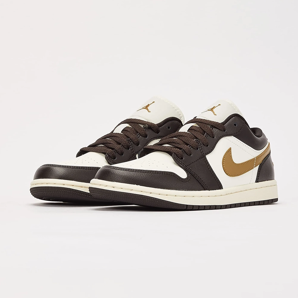 کتونی ایرجردن 1 مشکی قهوه ای -  Air Jordan 1 low brown
