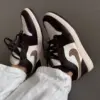 کتونی ایرجردن 1 مشکی قهوه ای -  Air Jordan 1 low brown