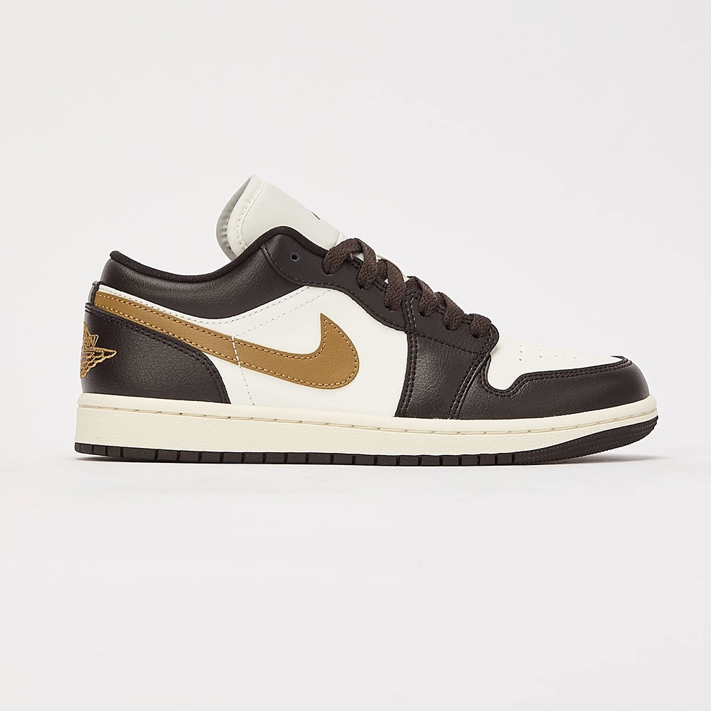 کتونی ایرجردن 1 مشکی قهوه ای -  Air Jordan 1 low brown