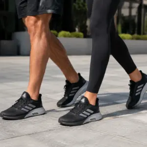 کتونی آدیداس کلاودفوم مشکی طوسی- Cloudfoam Adidas