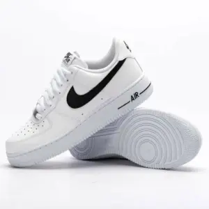 کتونی نایک ایر فورس ۱ سفید مشکی- nike air force 1