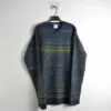 بافت وینتیج دورنگ سرمه ای سبز Zara بافت وینتیج دورنگ سرمه ای سبز Zara