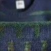 بافت وینتیج دورنگ سرمه ای سبز Zara بافت وینتیج دورنگ سرمه ای سبز Zara
