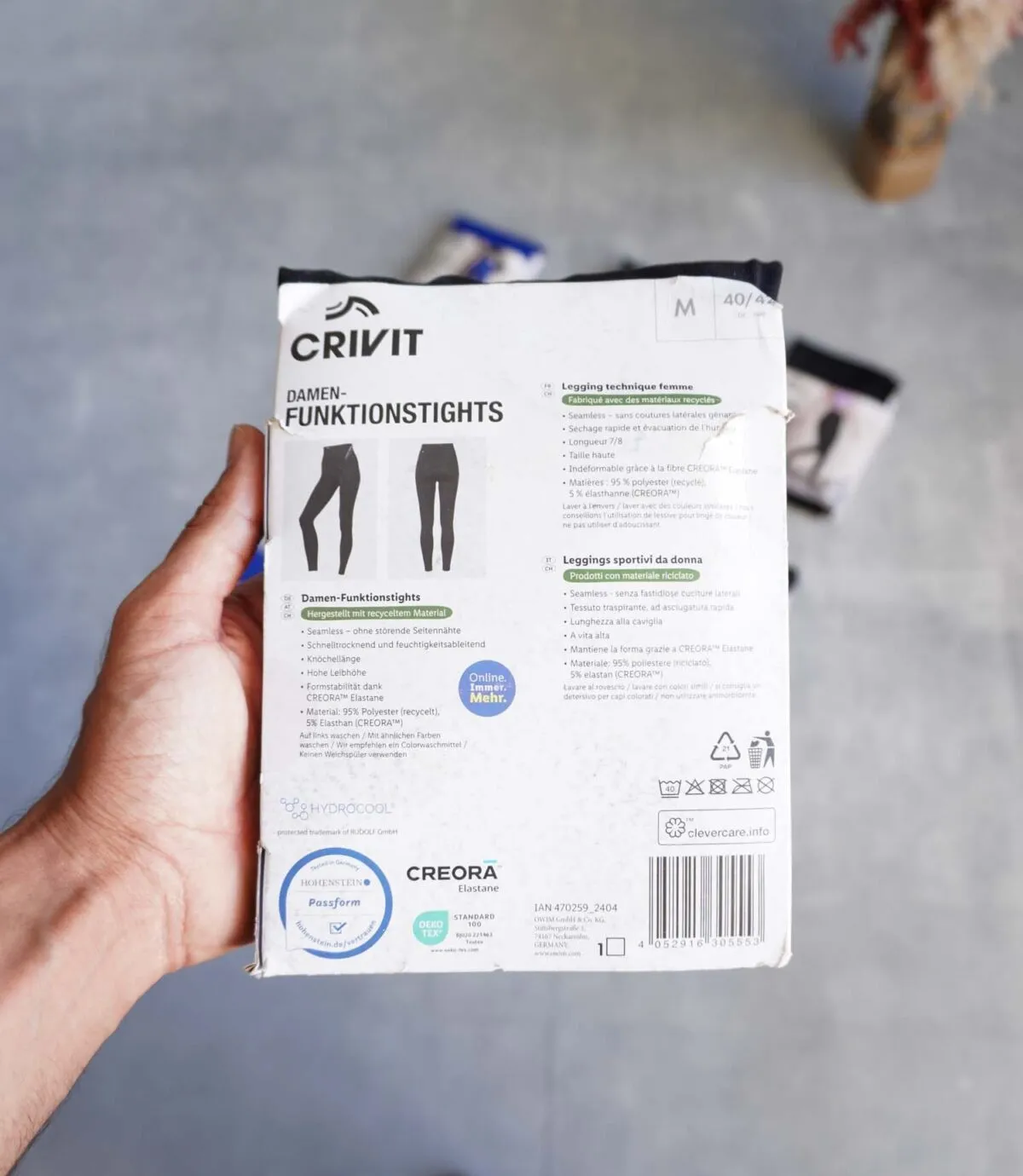 لگ ورزشی مشکی ساده Crivit