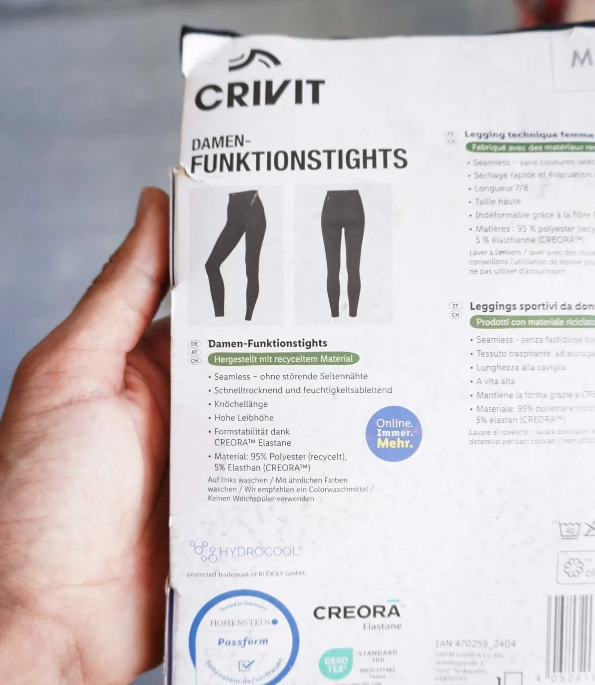 لگ ورزشی مشکی ساده Crivit