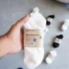پک ۱۰ جفتی جوراب مچی سفید و طوسی زنانه esmara