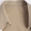 پیراهن ساده آستین کوتاه کرم رنگ Zaful