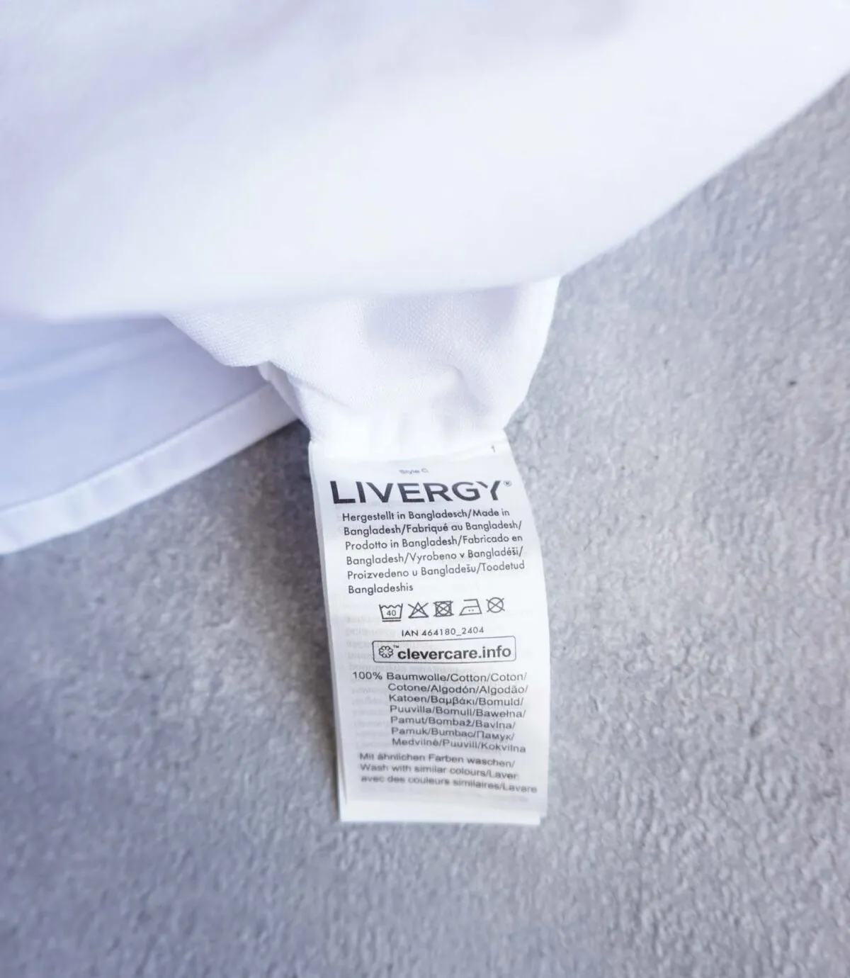 پیراهن آستین بلند سفید Livergy