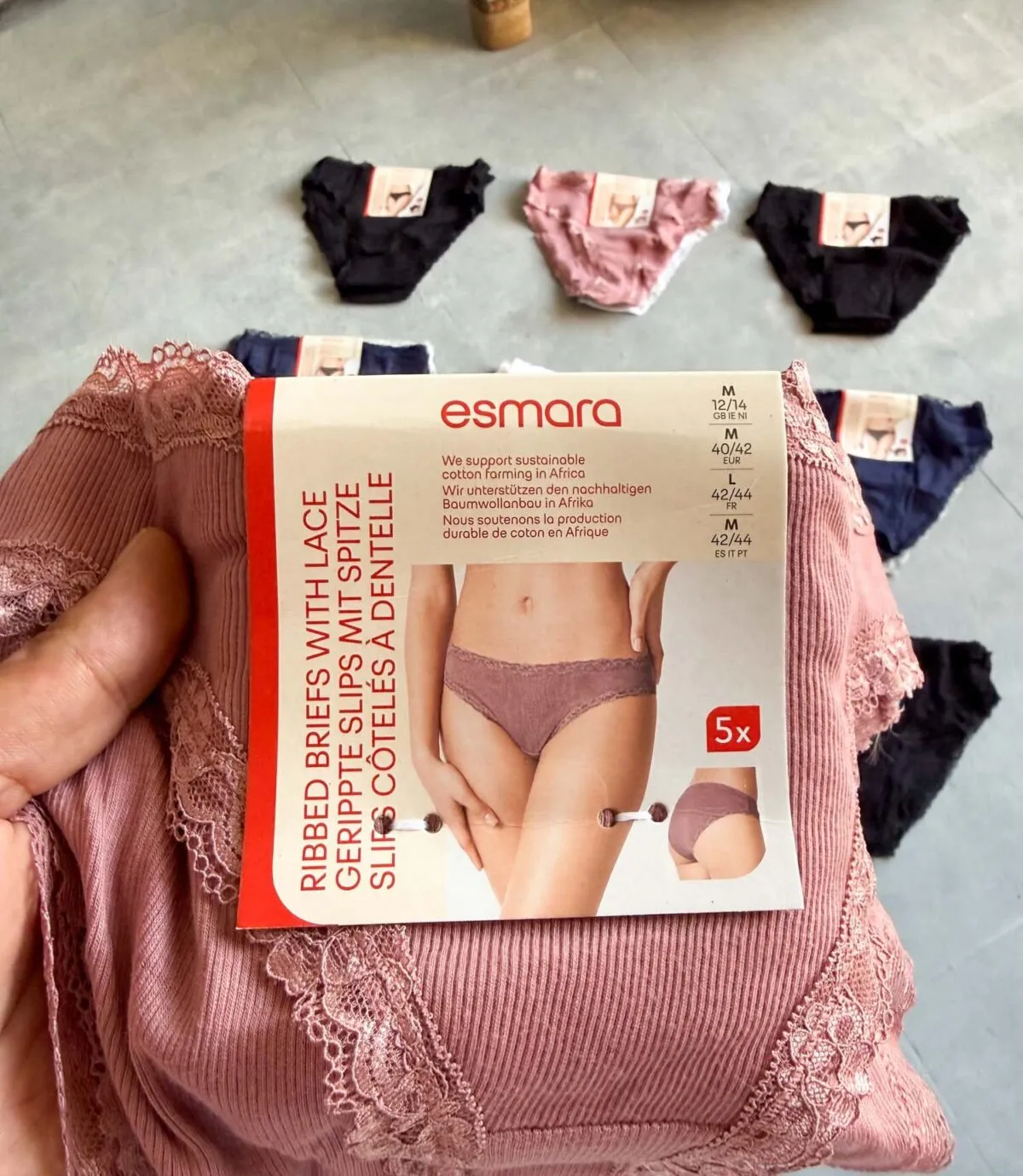 پک پنج عددی شورت نخی Esmara سه رنگ 2