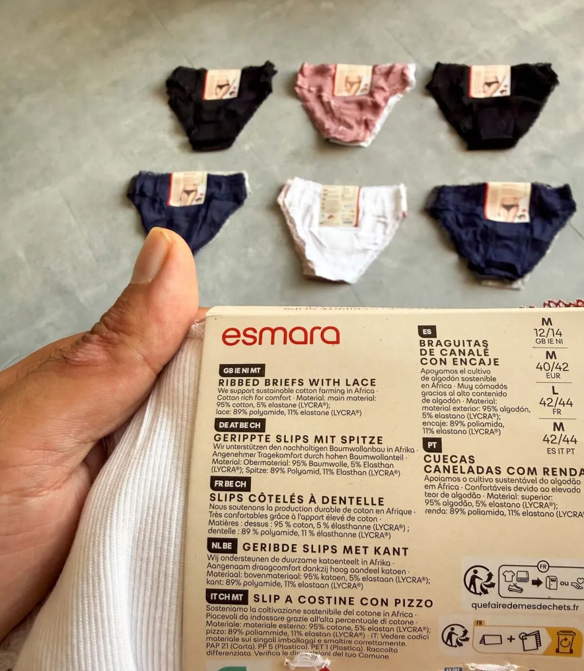 پک پنج عددی شورت نخی Esmara سه رنگ 2