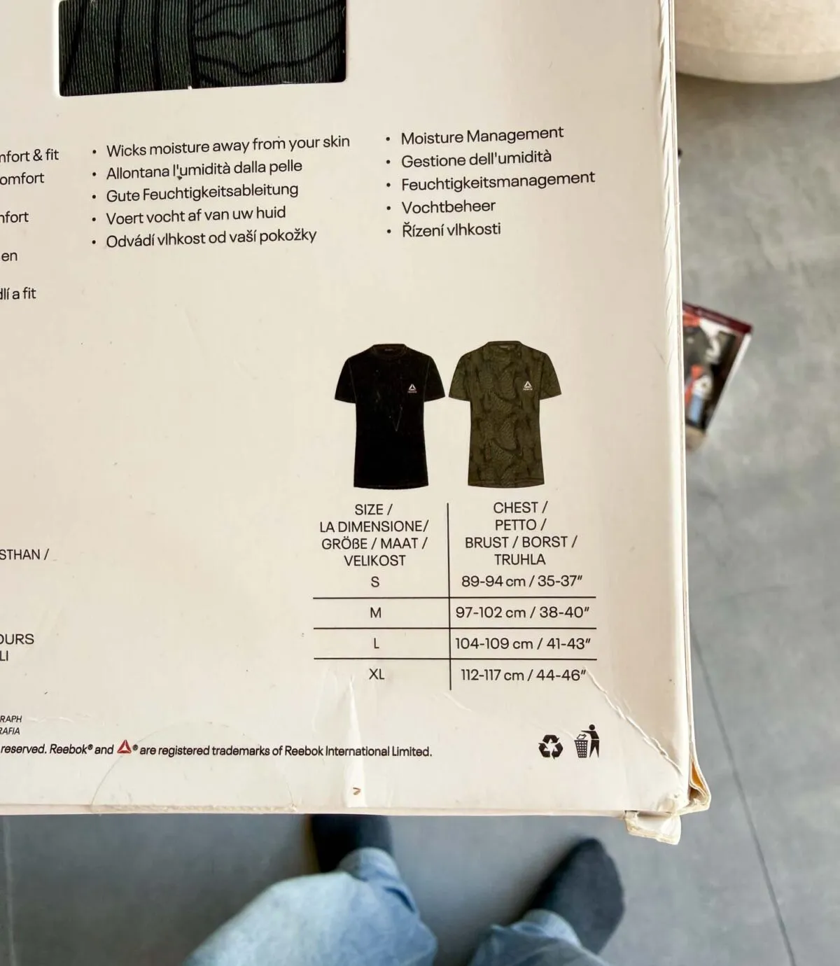پک دو عددی تیشرت ورزشی سبز و مشکی Reebok