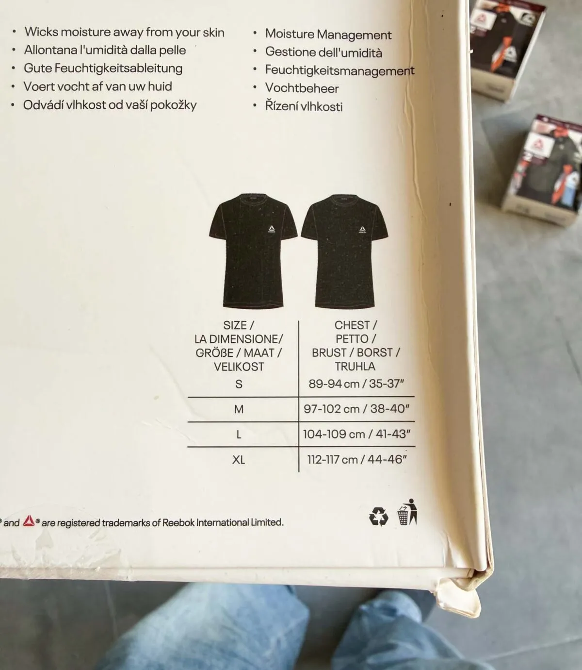 پک دو عددی تیشرت ورزشی مشکی Reebok