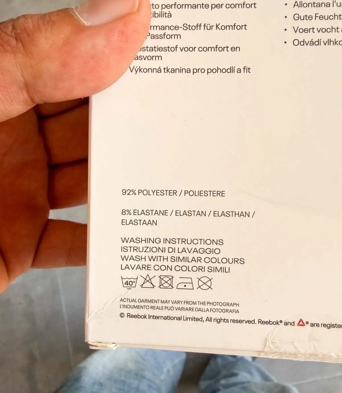 پک دو عددی تیشرت ورزشی مشکی Reebok