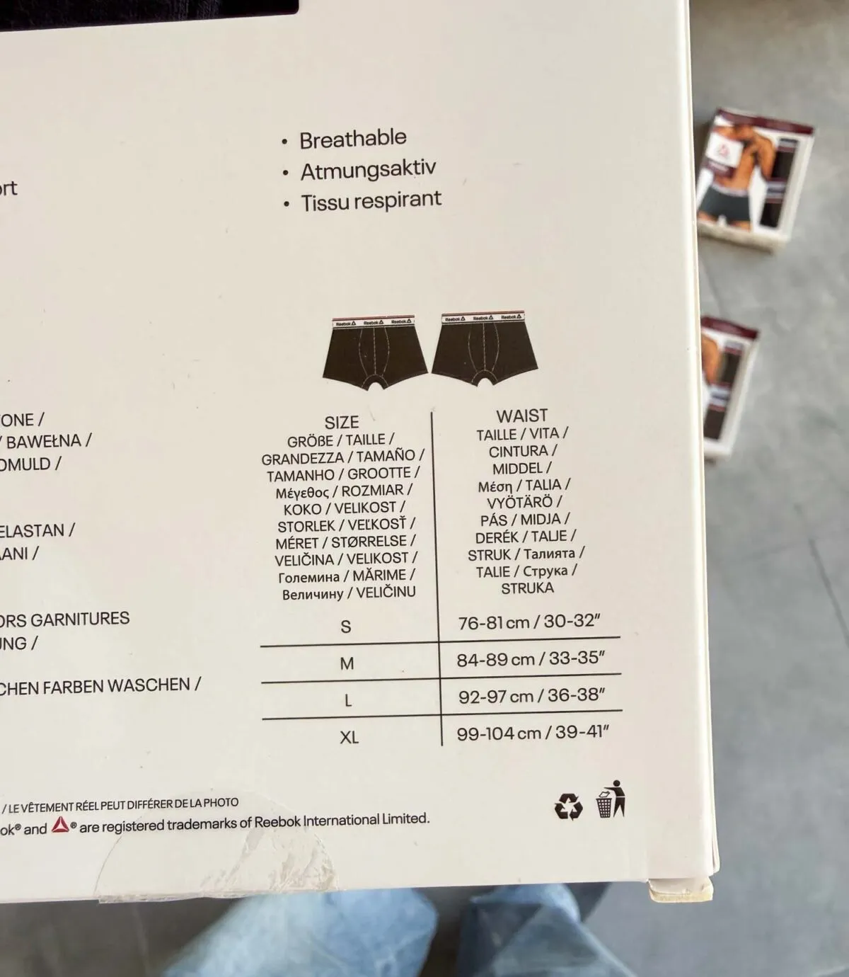 پک دو عددی شورت مشکی Reebok