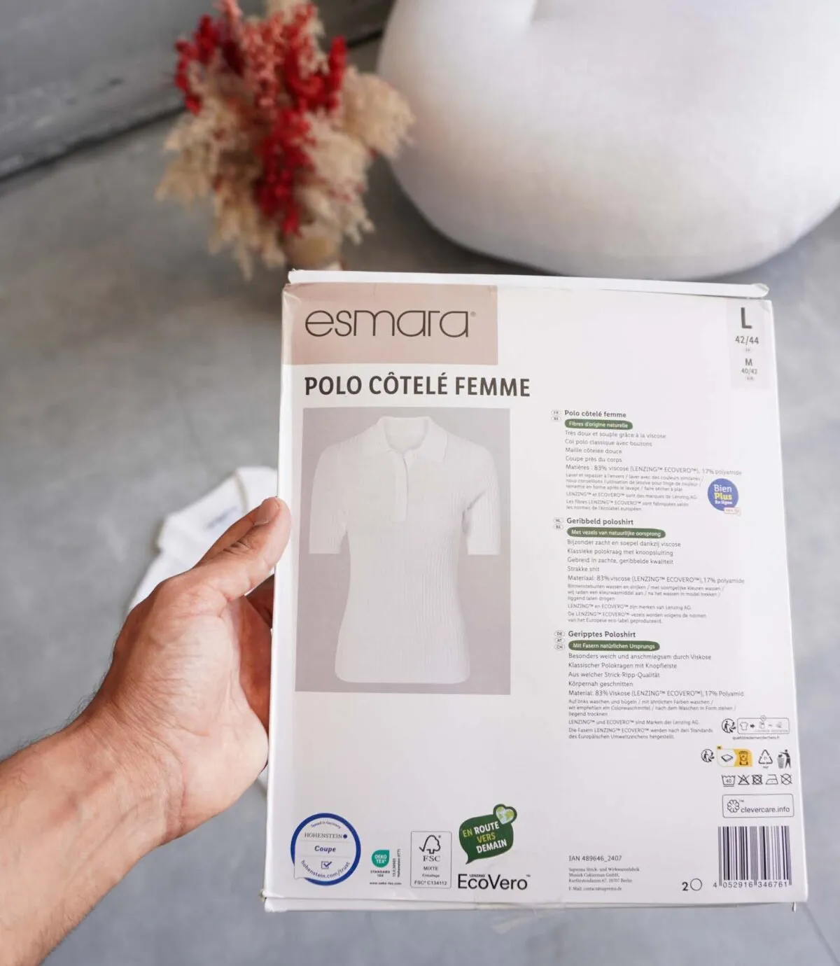پولوشرت زنانه کبریتی سفید Esmara – تخفیف تک سایز