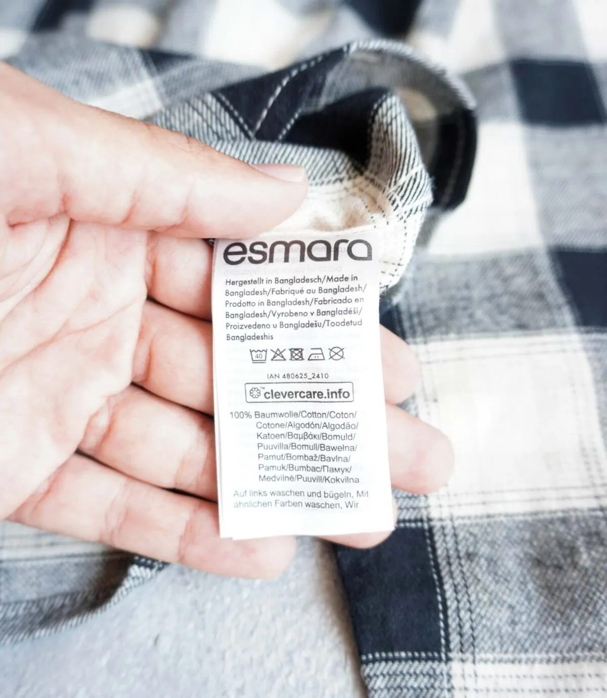 پیراهن پشمی چهار خانه Esmara