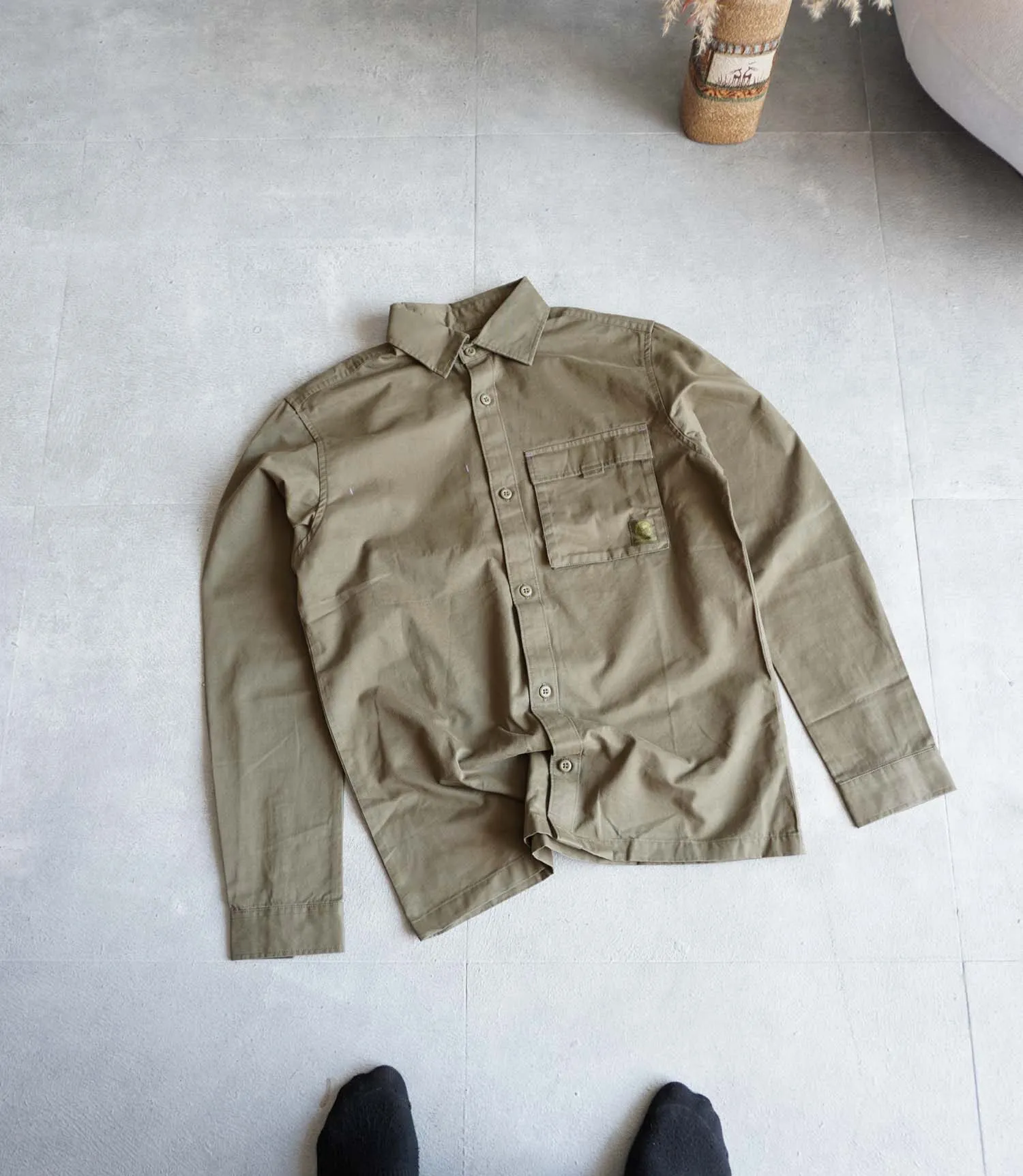 پیراهن کتان سبز Jack&Jones پیراهن کتان سبز Jack&Jones