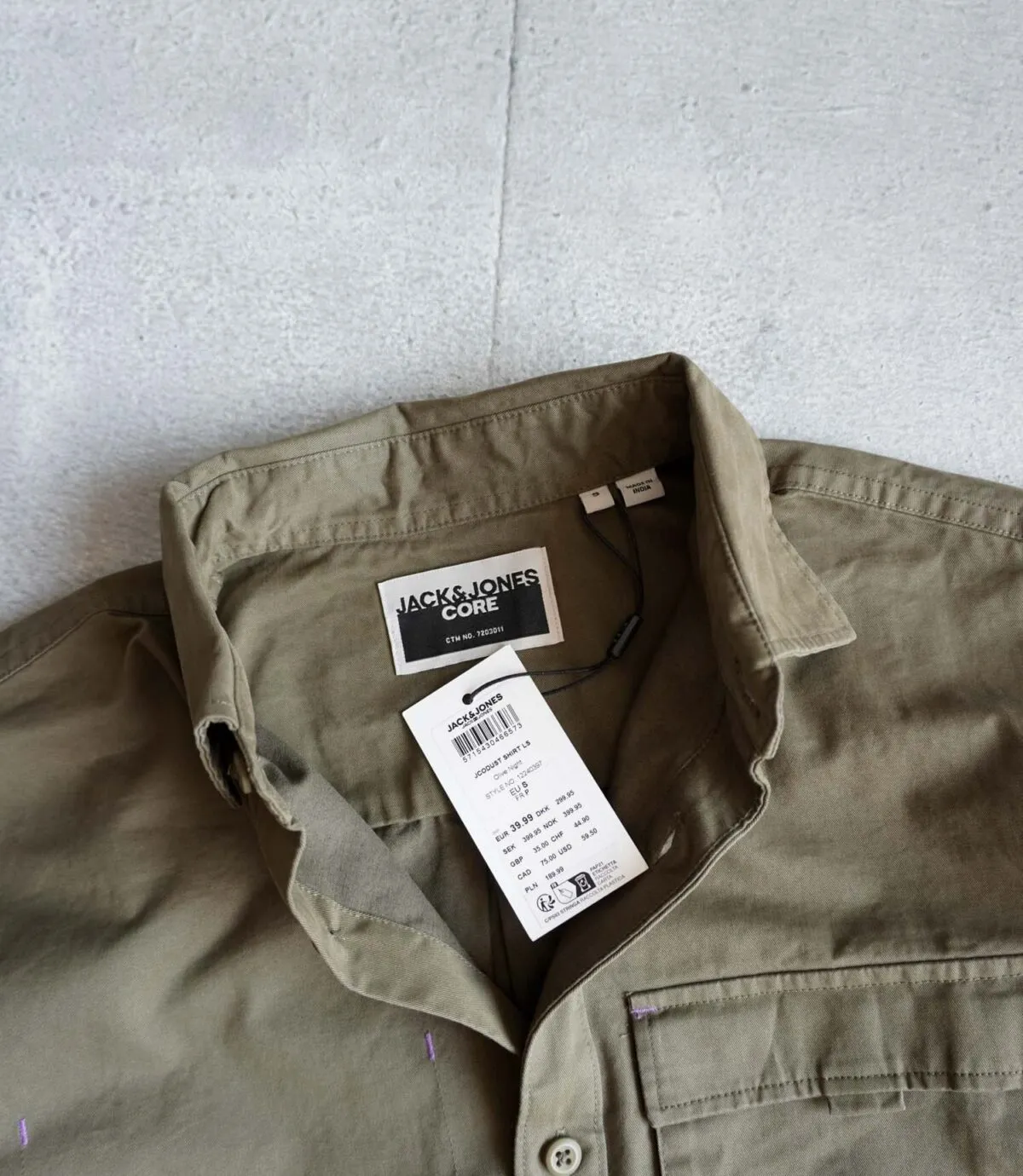 پیراهن کتان سبز Jack&Jones پیراهن کتان سبز Jack&Jones