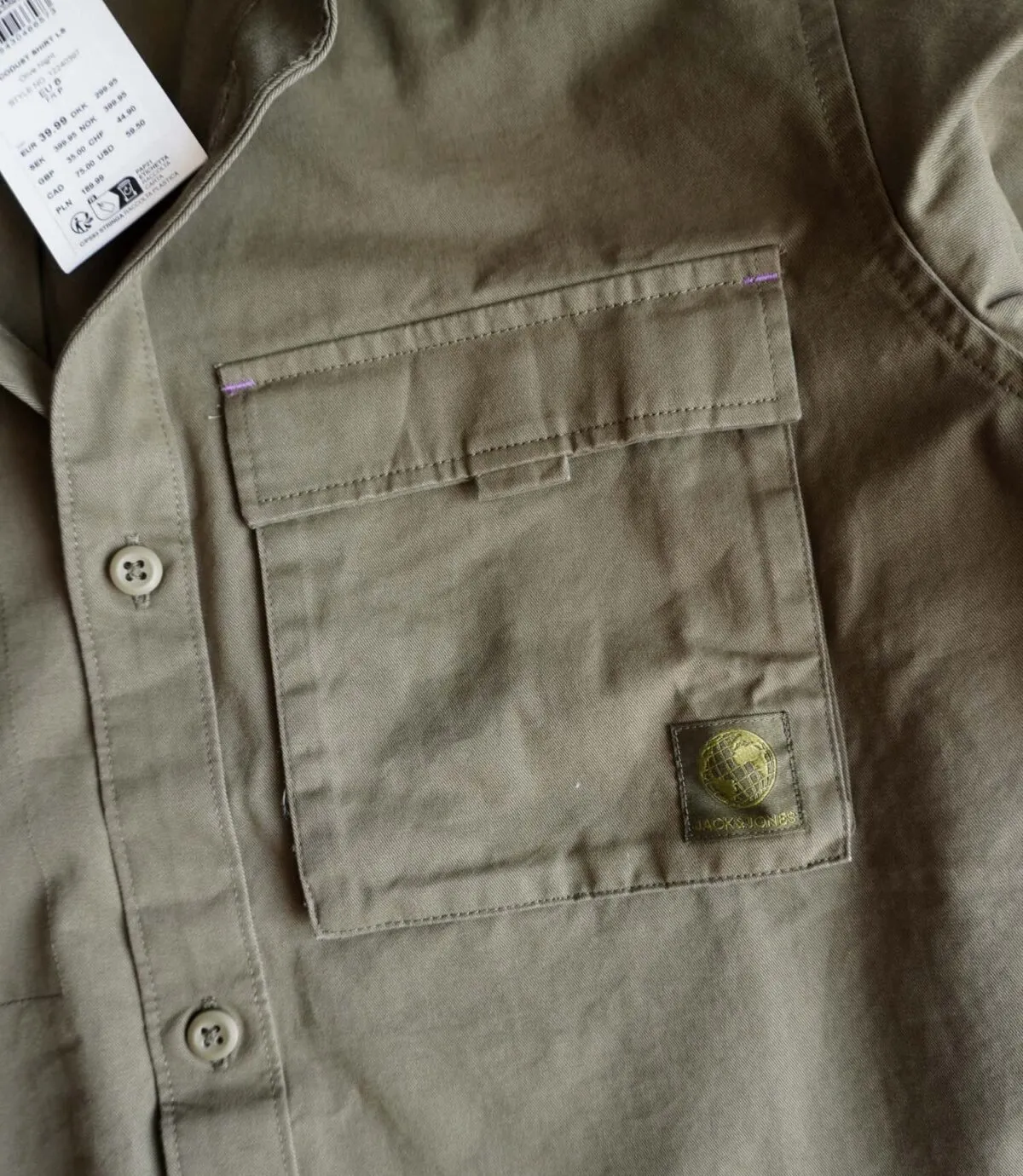 پیراهن کتان سبز Jack&Jones پیراهن کتان سبز Jack&Jones