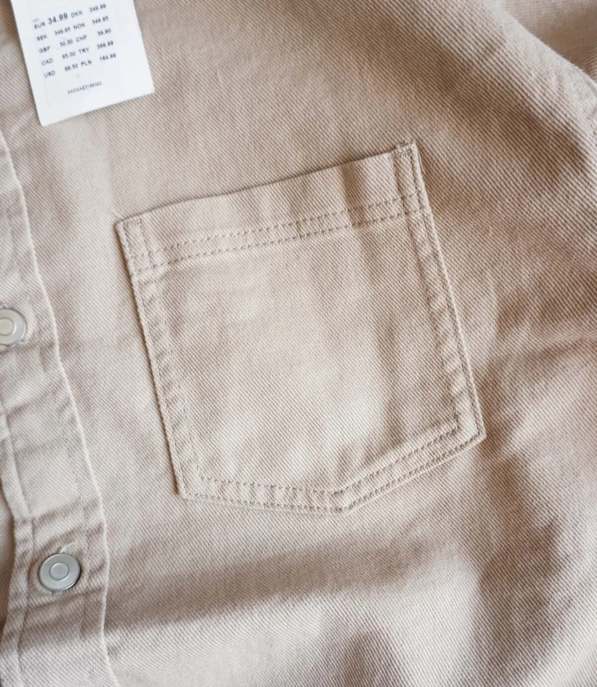 پیراهن کتان خاکی Jack&Jones