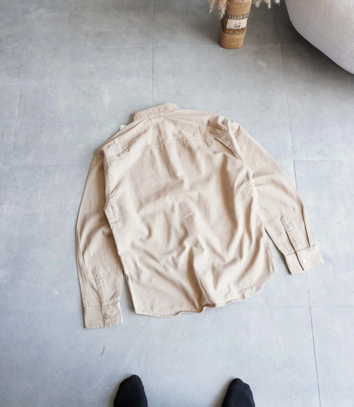 پیراهن کتان خاکی Jack&Jones