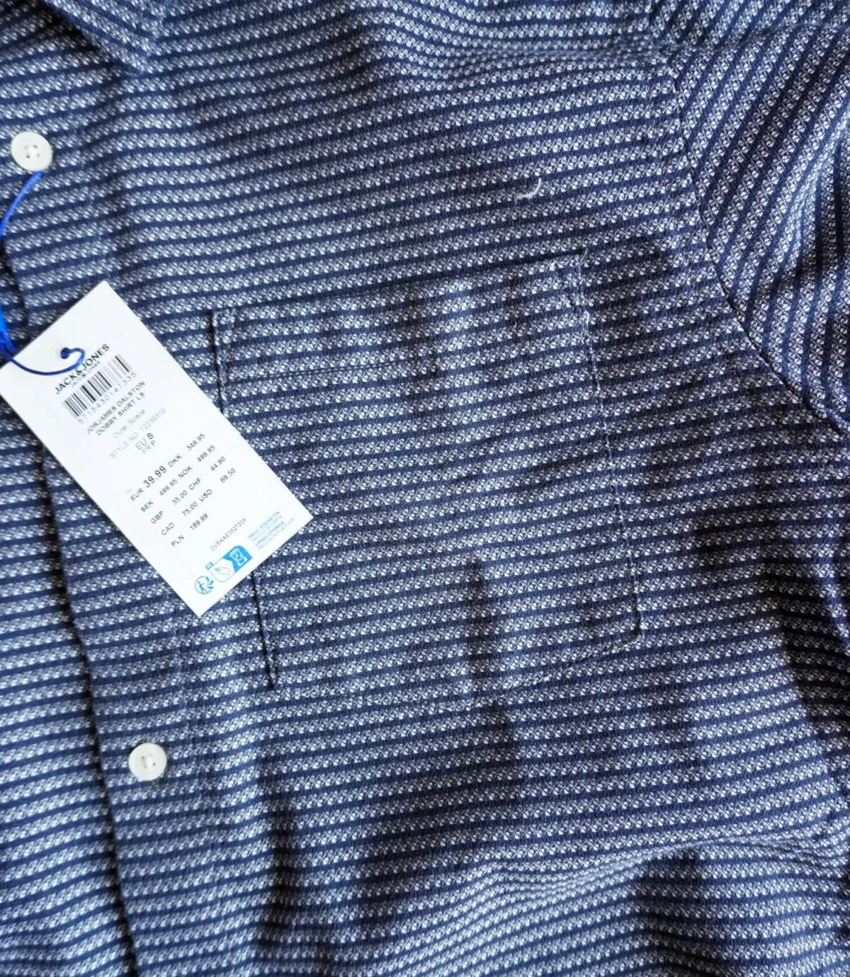 پیراهن پشمی طرح دار Jack&Jones