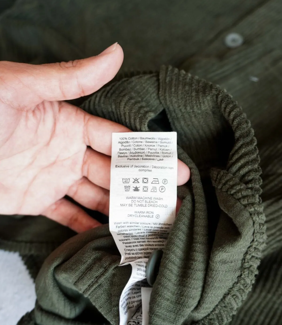 پیراهن کبریتی ضخیم سبز Jack&Jones