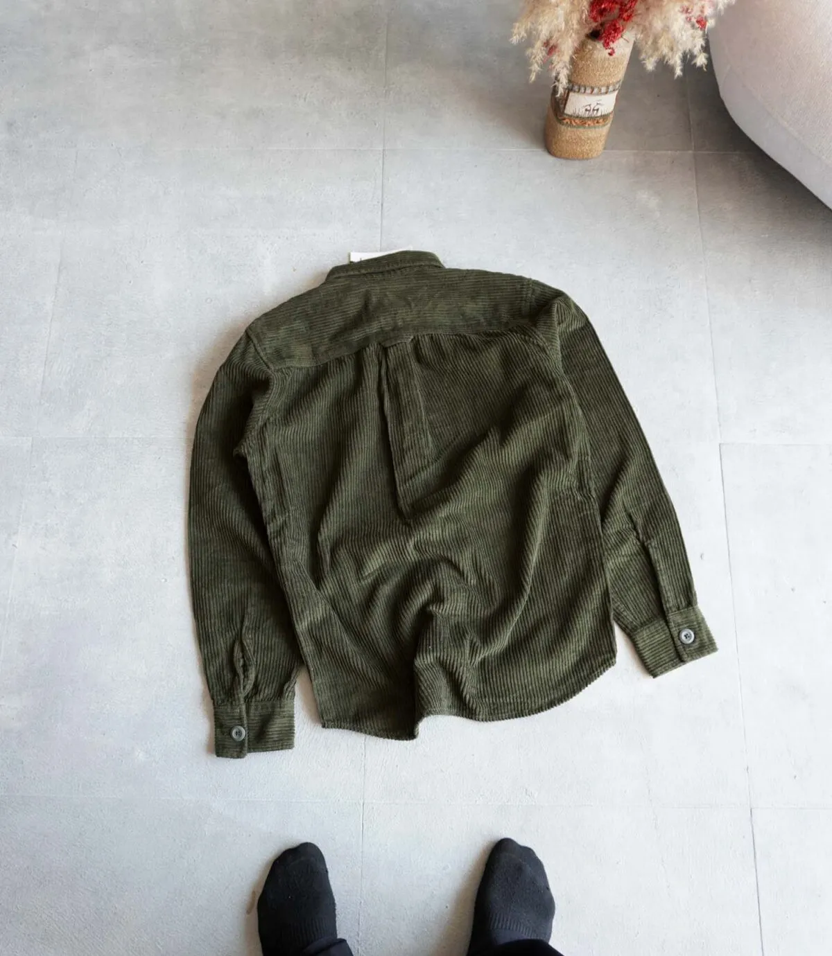پیراهن کبریتی ضخیم سبز Jack&Jones