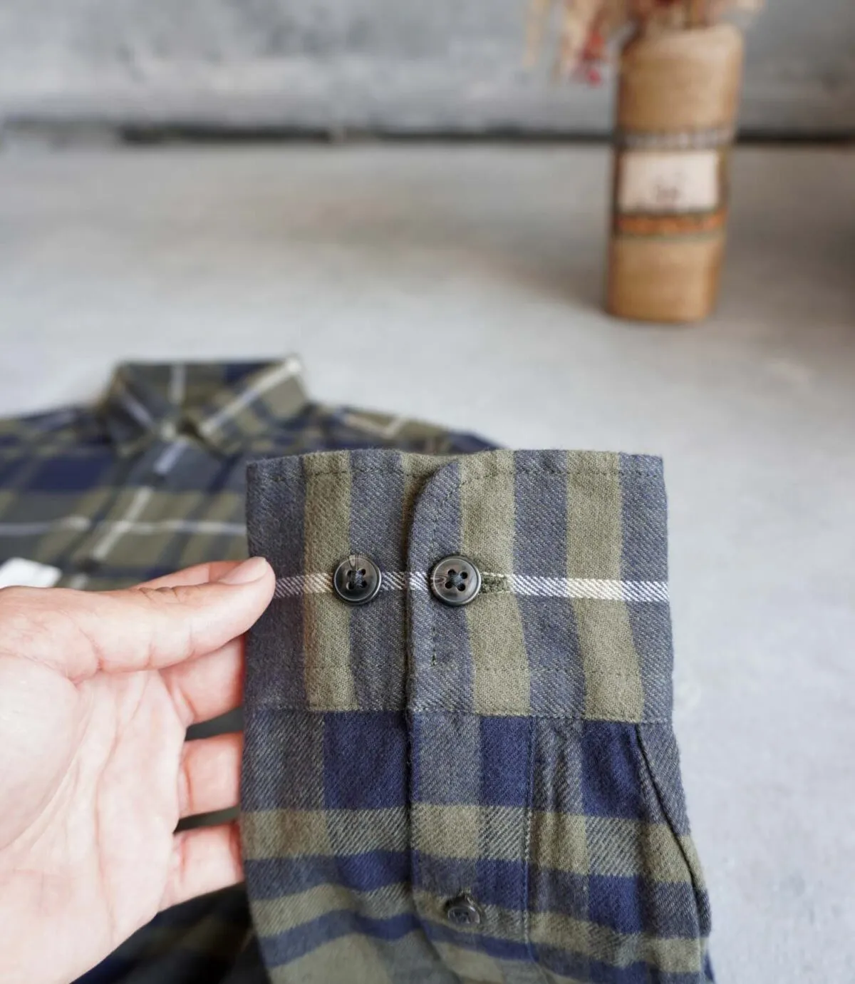 پیراهن پشمی سبز Jack&Jones