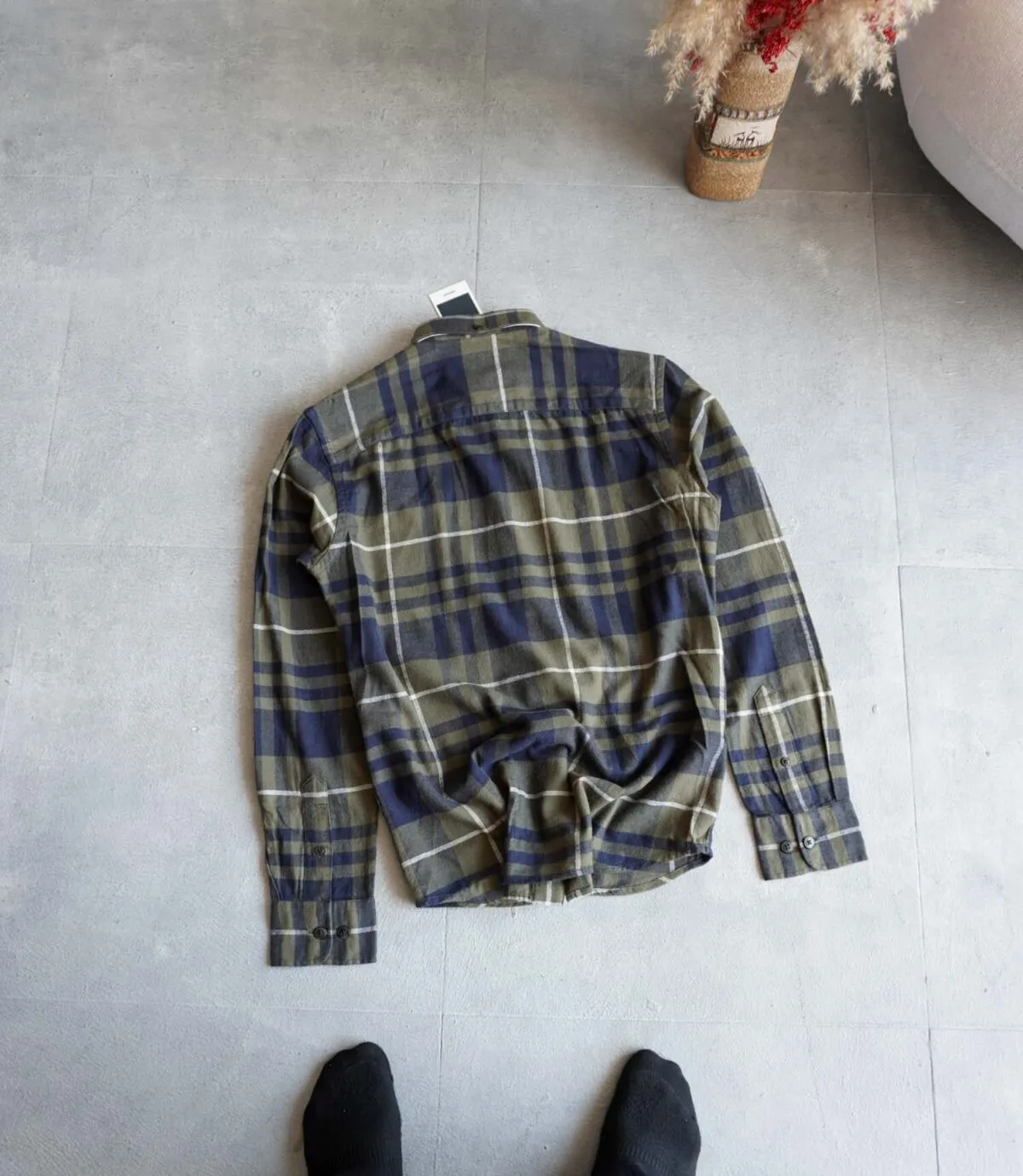 پیراهن پشمی سبز Jack&Jones